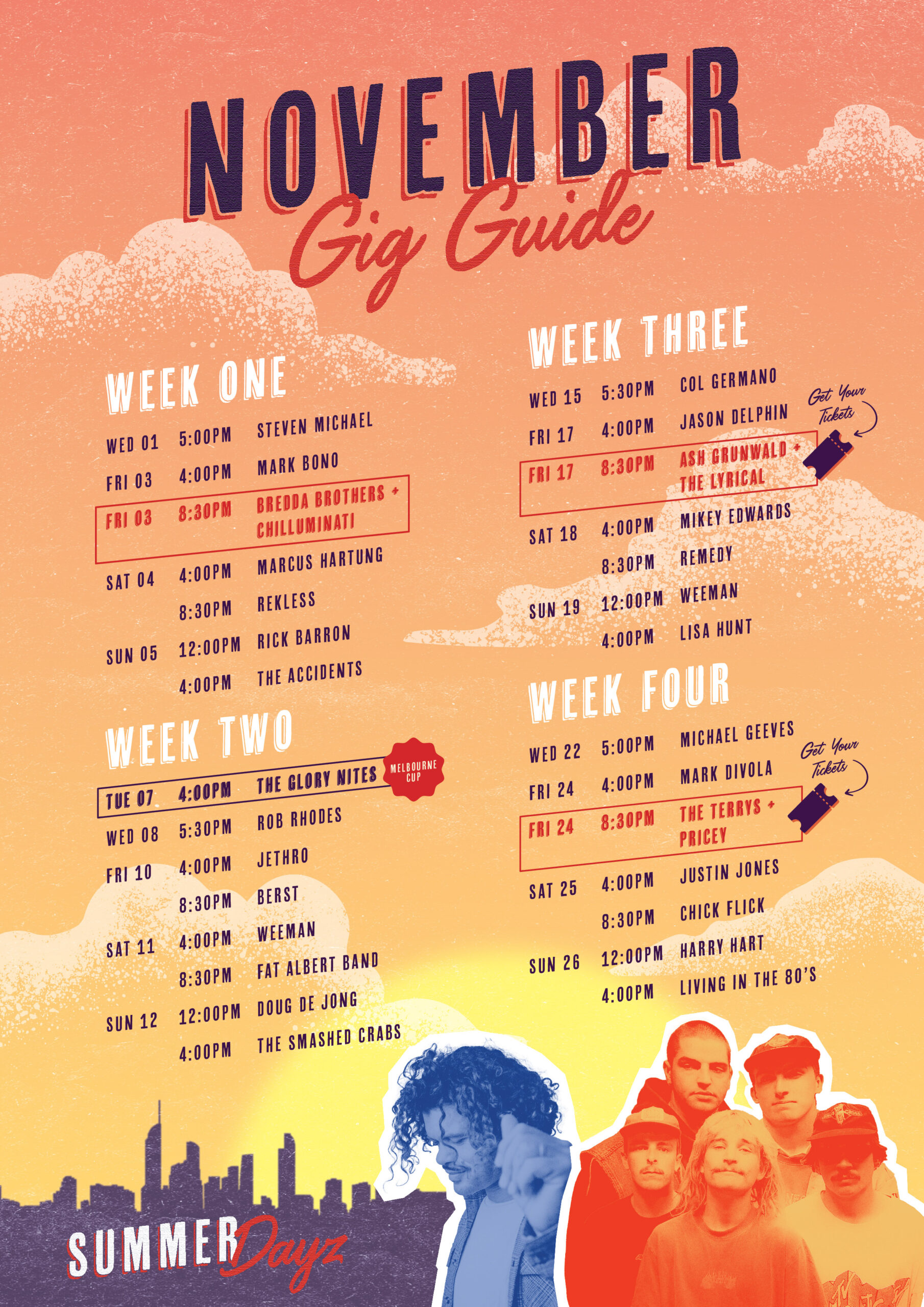 Cooly Gig Guide - October