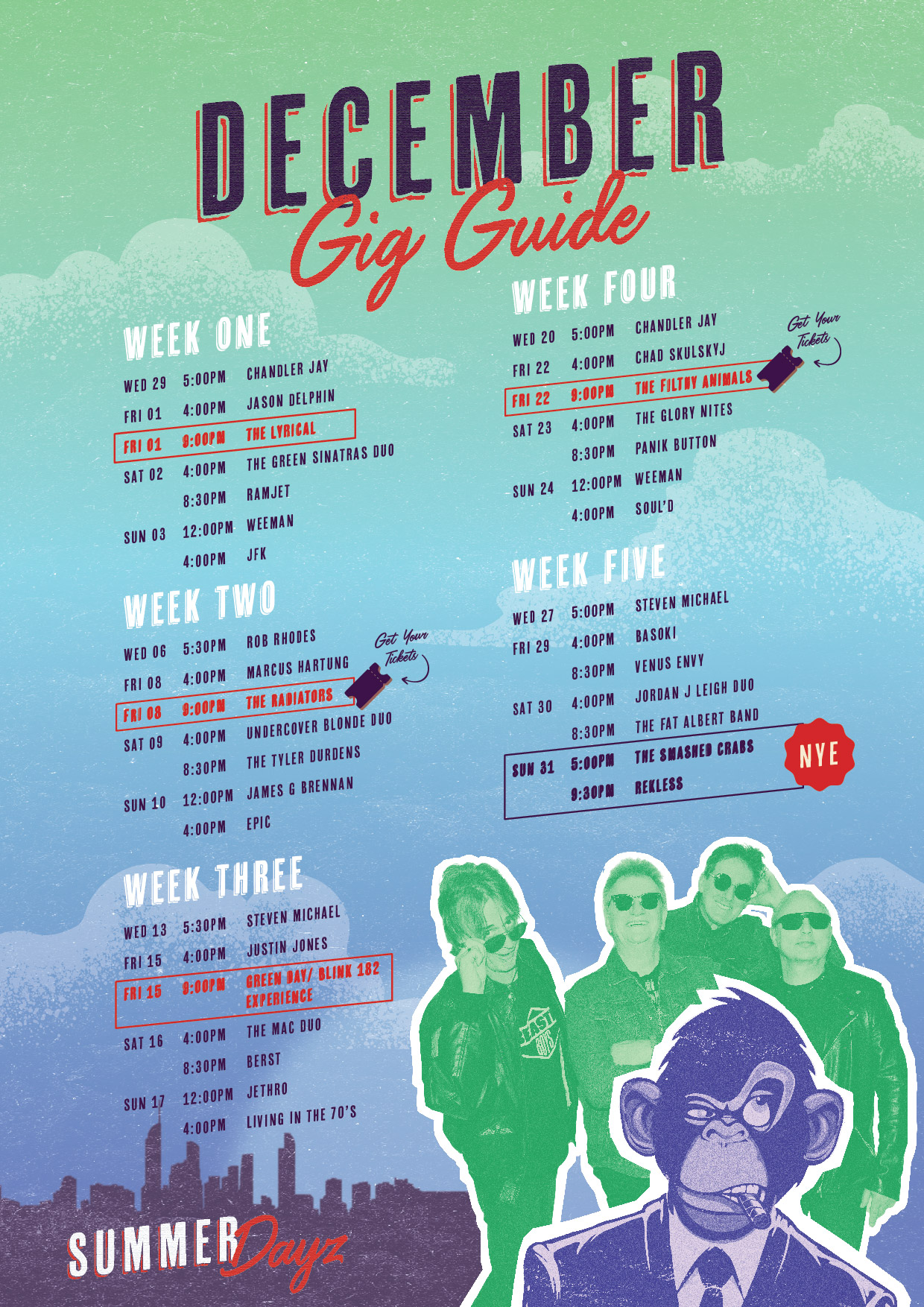 Cooly Gig Guide - October